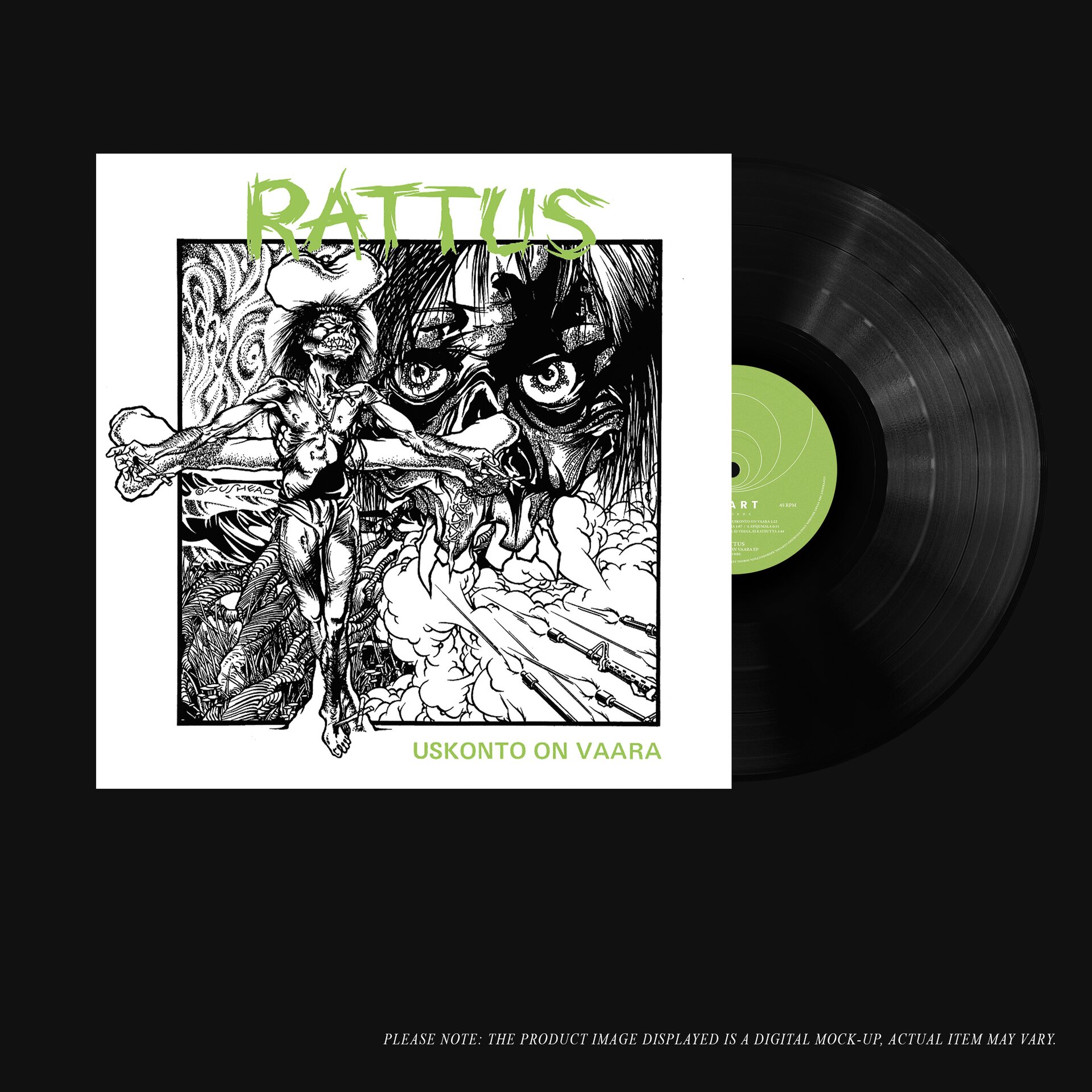 Rattus – Uskonto on vaara LP (Black Vinyl)