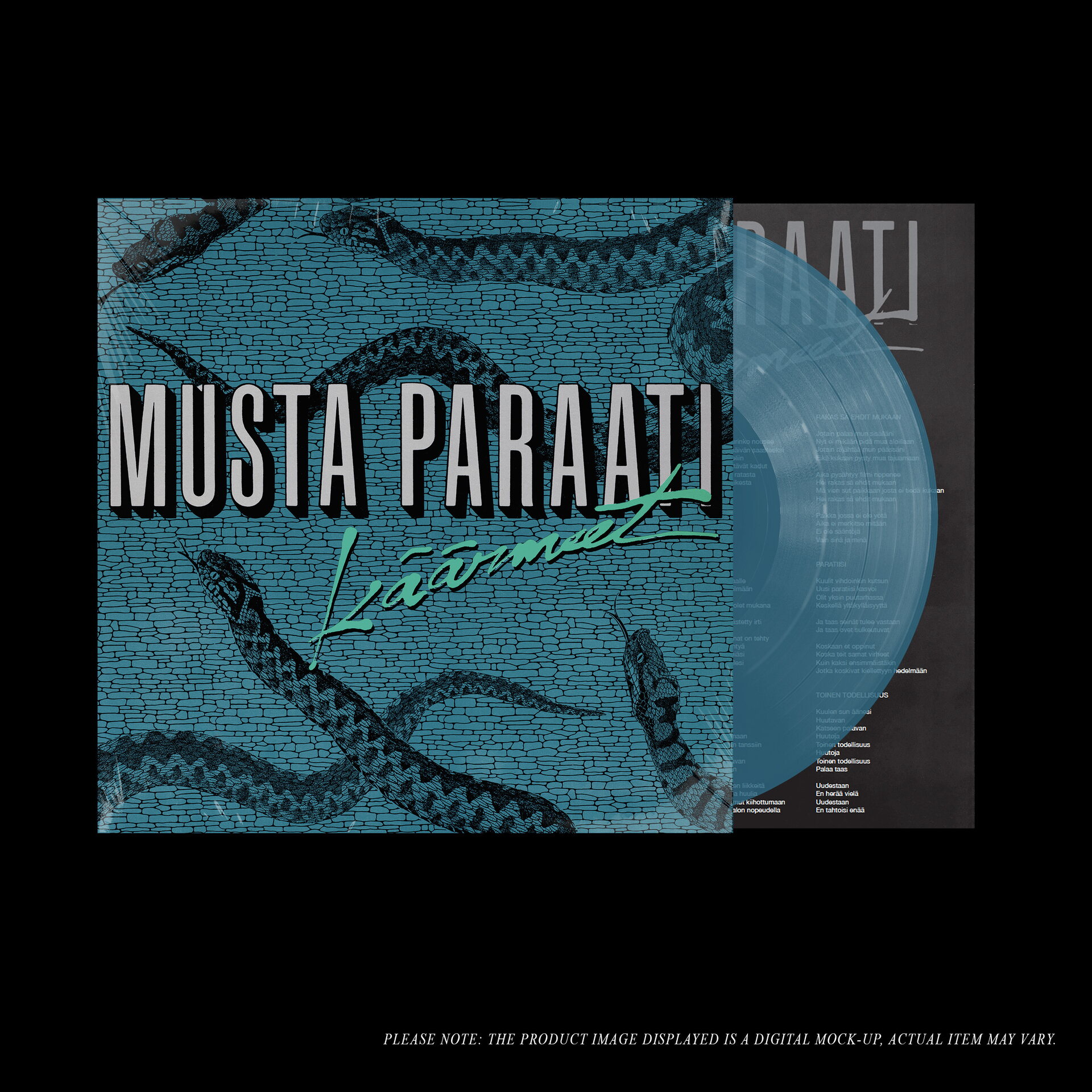 Musta Paraati – Käärmeet LP (Limited Turquoise Vinyl)