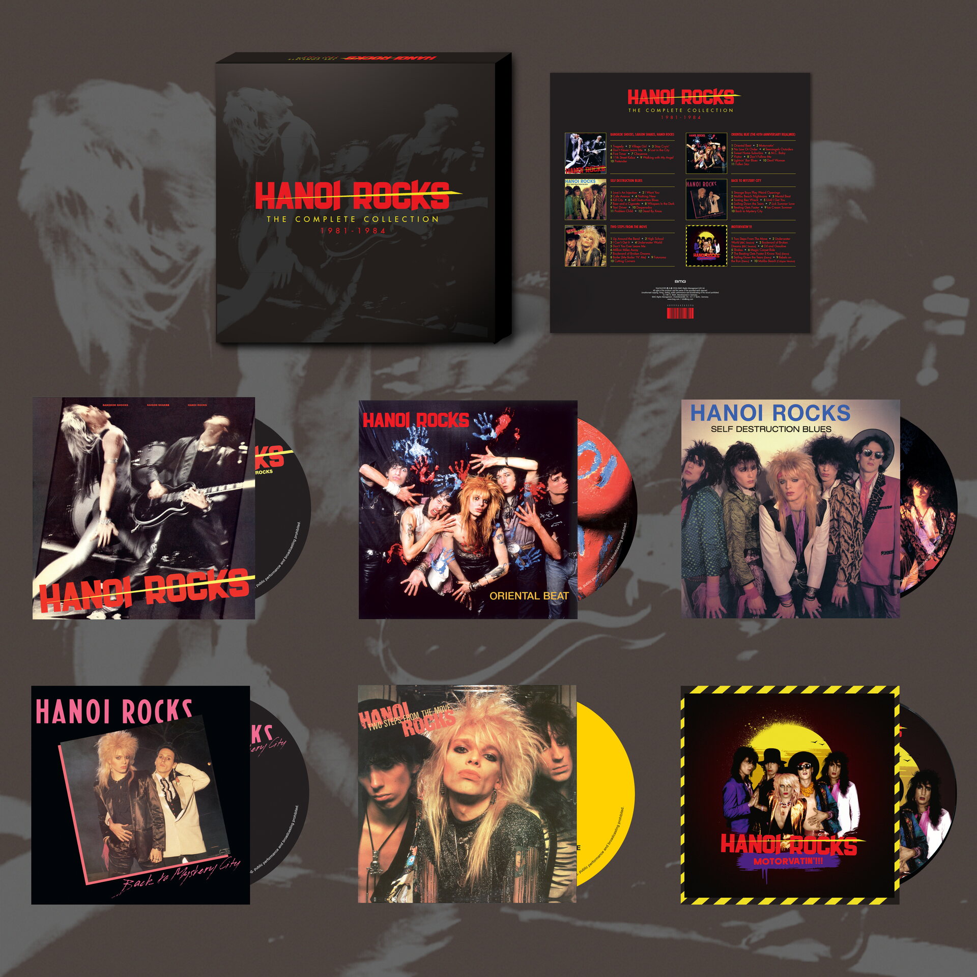 Hanoi Rocks – The Complete Collection 1981-1984 6CD Box Set
