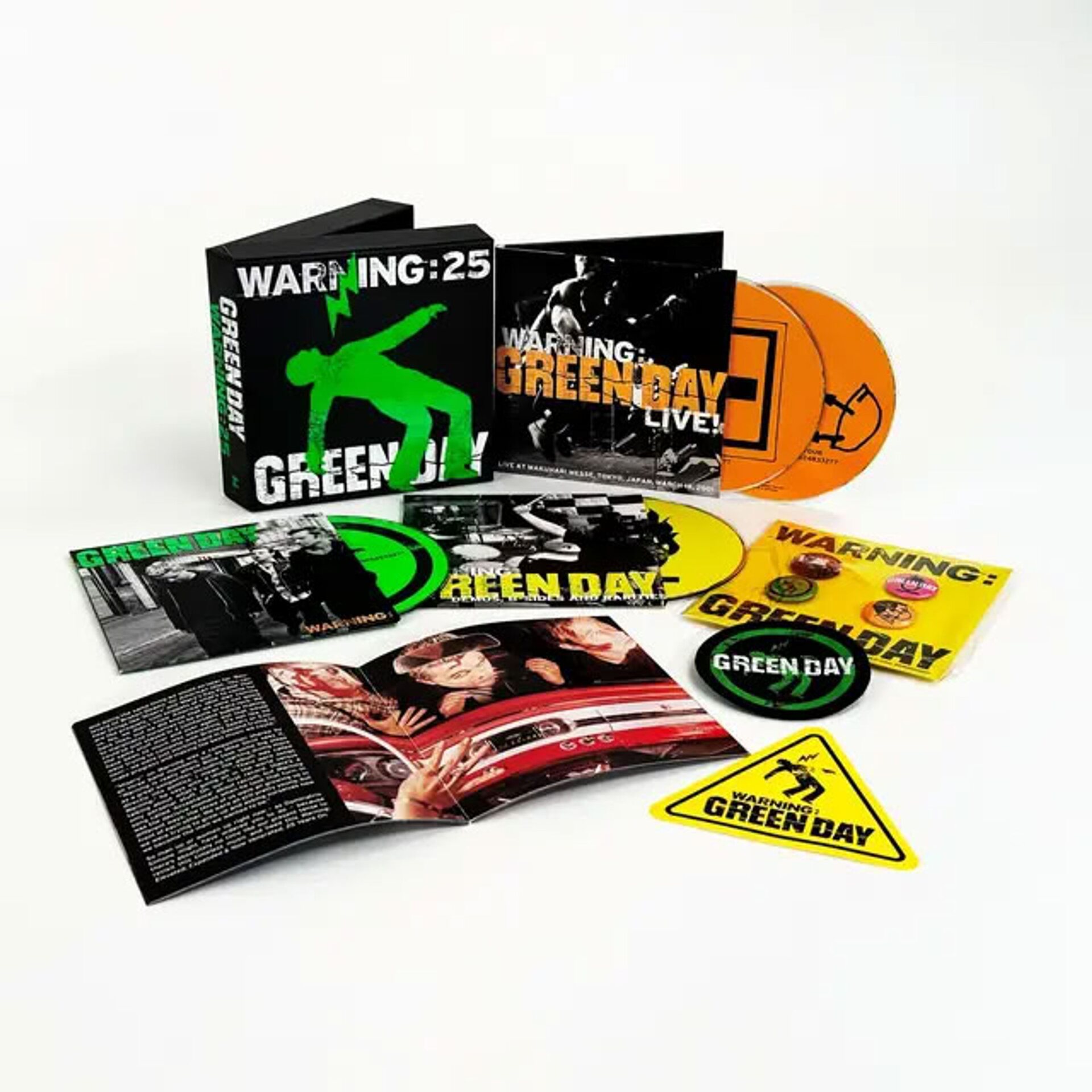 Green Day – Warning (25th Anniversary Edition) 4CD (Limited Super Deluxe Edition) (+ »Warning«-Baustellenschild)
