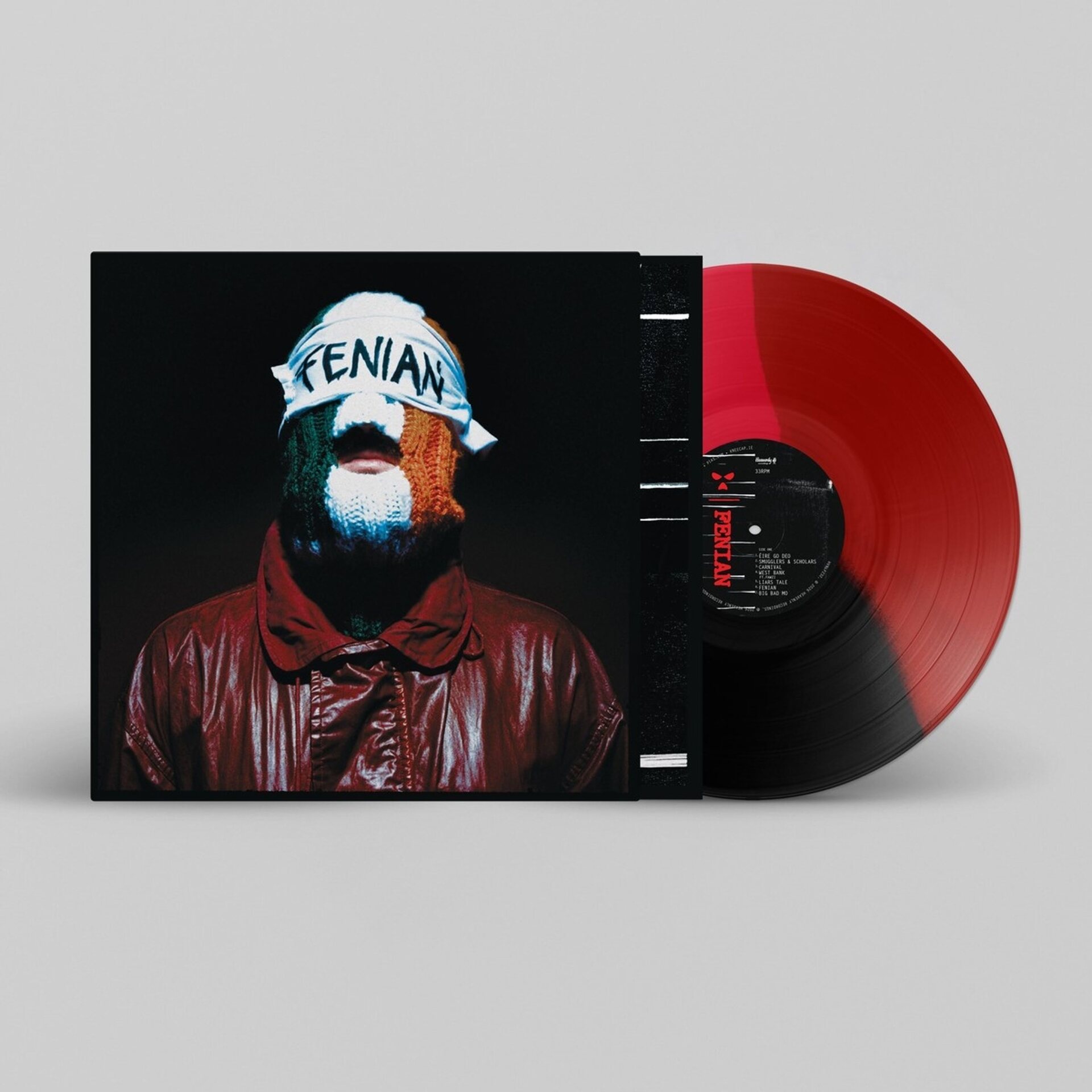Kneecap – Fenian LP (Red and Black Tri-Colour Vinyl)