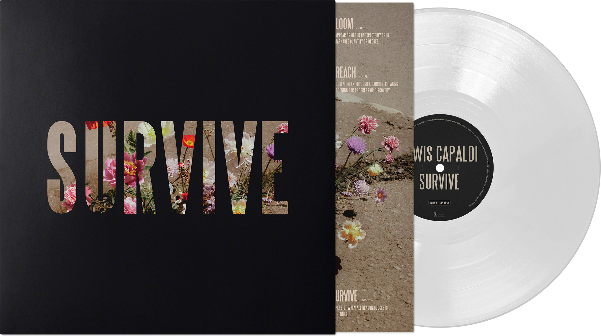 Lewis Capald – Survive (EP) 12" (Clear Vinyl)