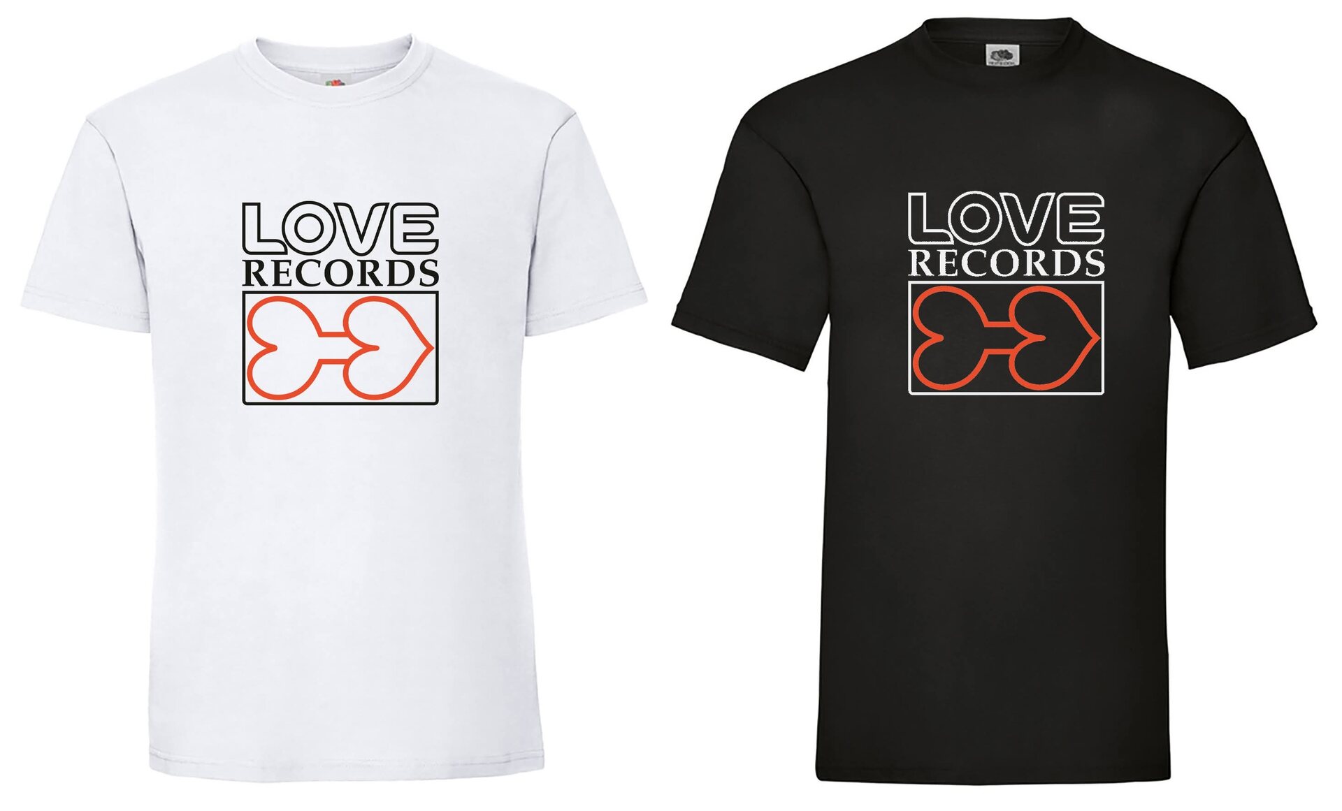 Love Records T-paita Musta 3XL