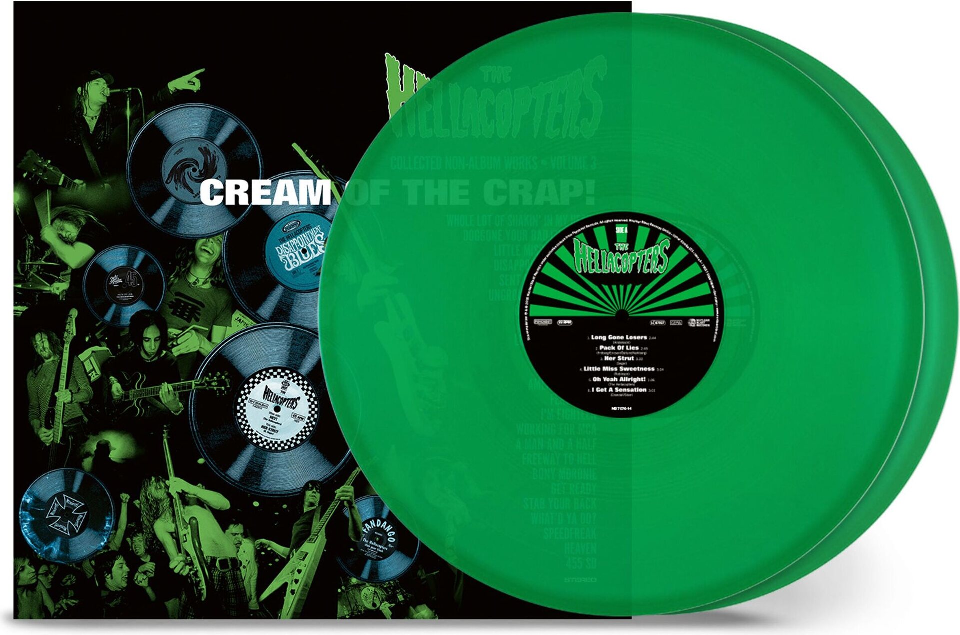 Hellacopters – Cream Of The Crap! Collected Non-Album Works • Volume 3 2LP (Transparent Green Vinyl)
