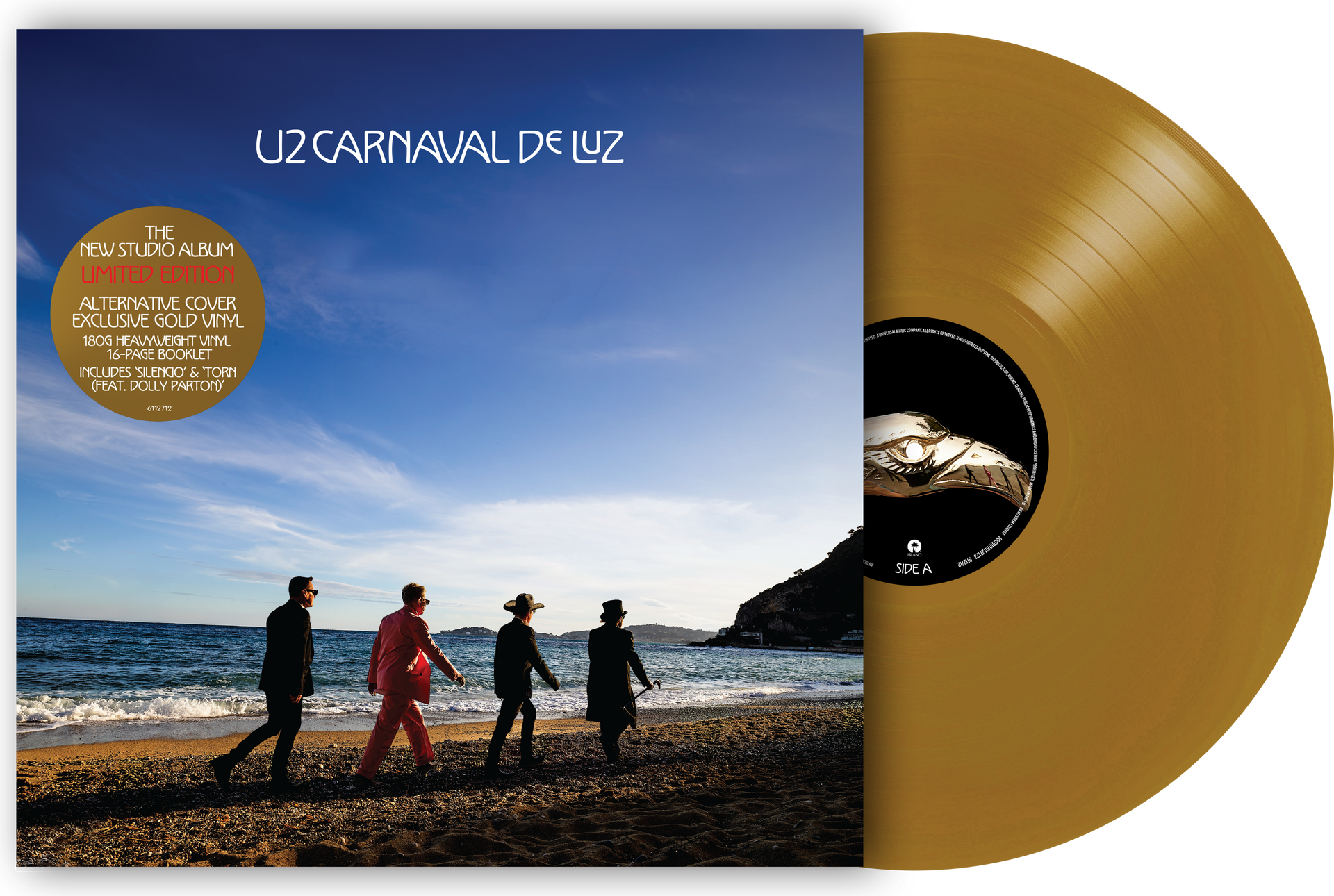 U2 – Carnaval De Luz LP (Exclusive Gold Vinyl)
