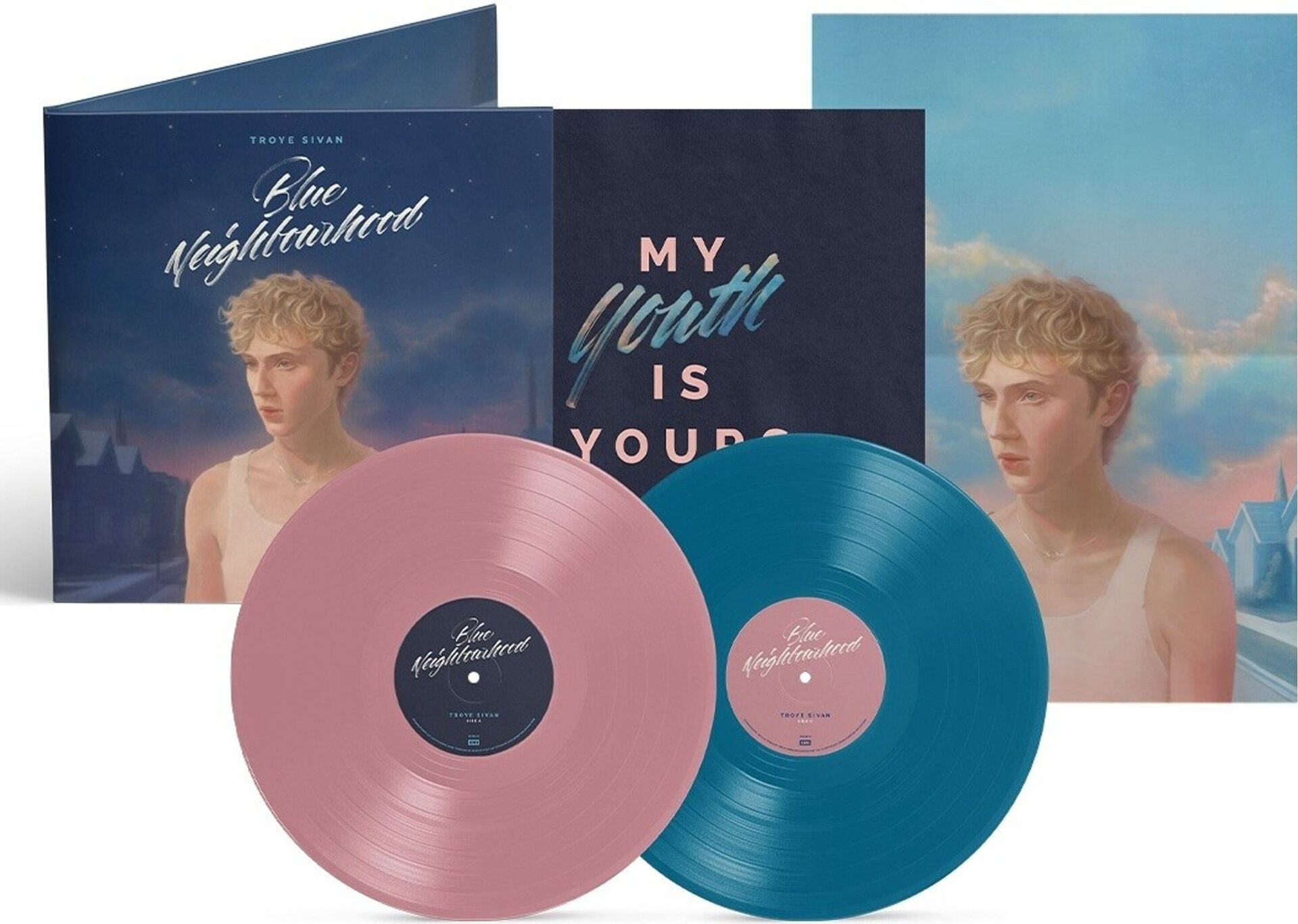 Troye Sivan – Blue Neighbourhood - Ten Years On 2LP (Blush Pink/Blue Vinyl)