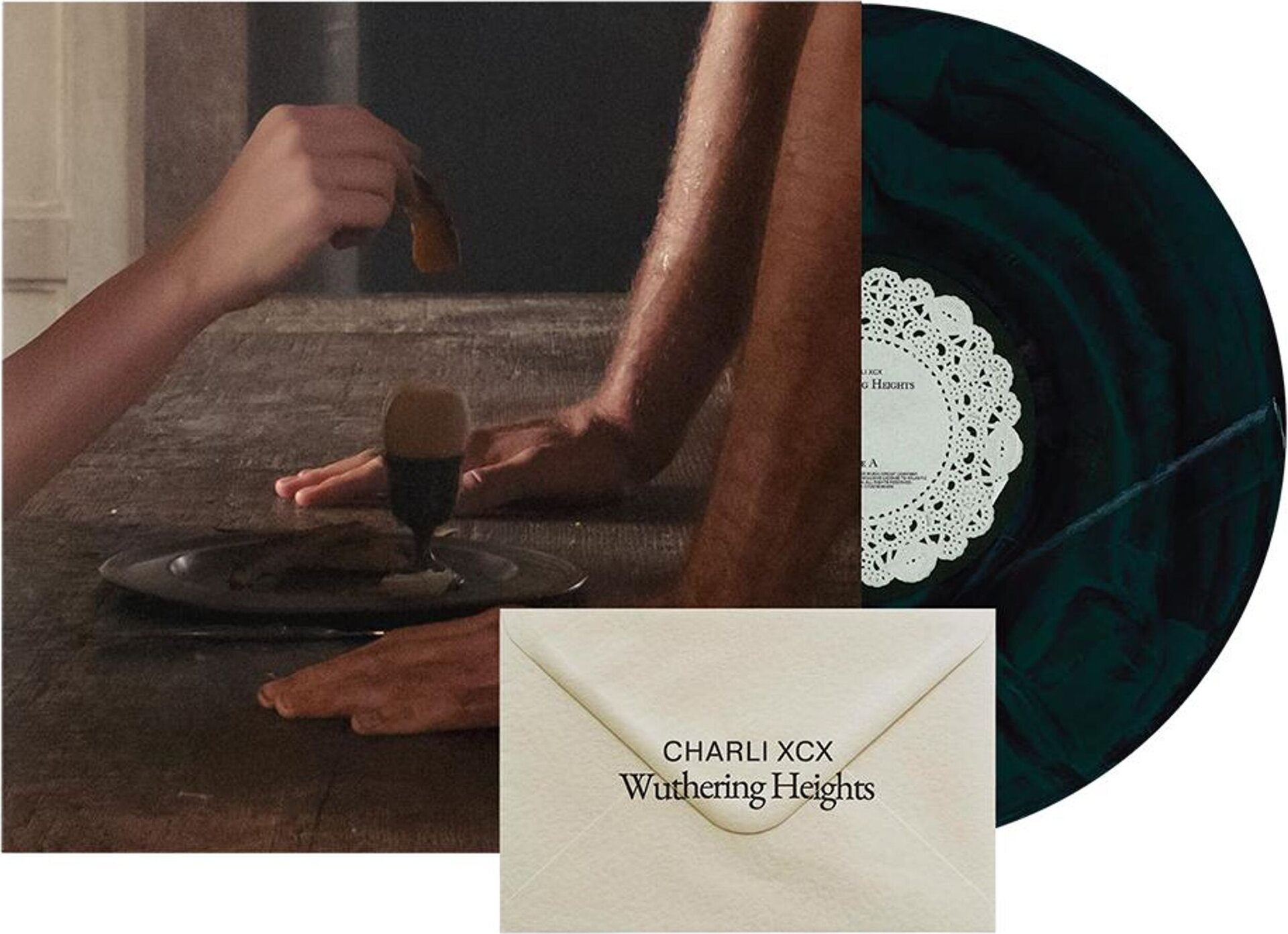 Charli XCX – Wuthering Heights LP (Green and Black Marble Vinyl)