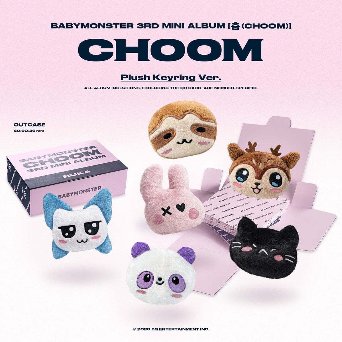 Babymonster – Choom (Plush Keyring Ver.)
