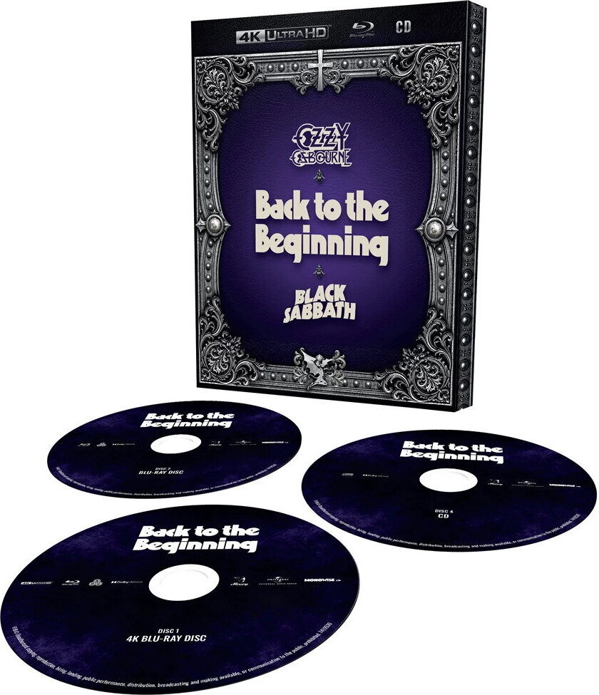 Ozzy Osbourne & Black Sabbath – Back To The Beginning 4K UHD + Blu-ray + CD edition