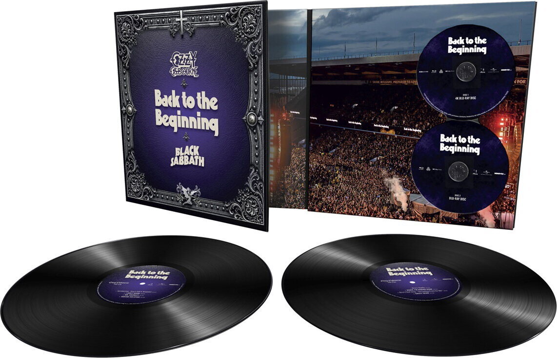 Ozzy Osbourne & Black Sabbath – Back To The Beginning 2LP Black Vinyl + 4K UHD + Blu-ray edition