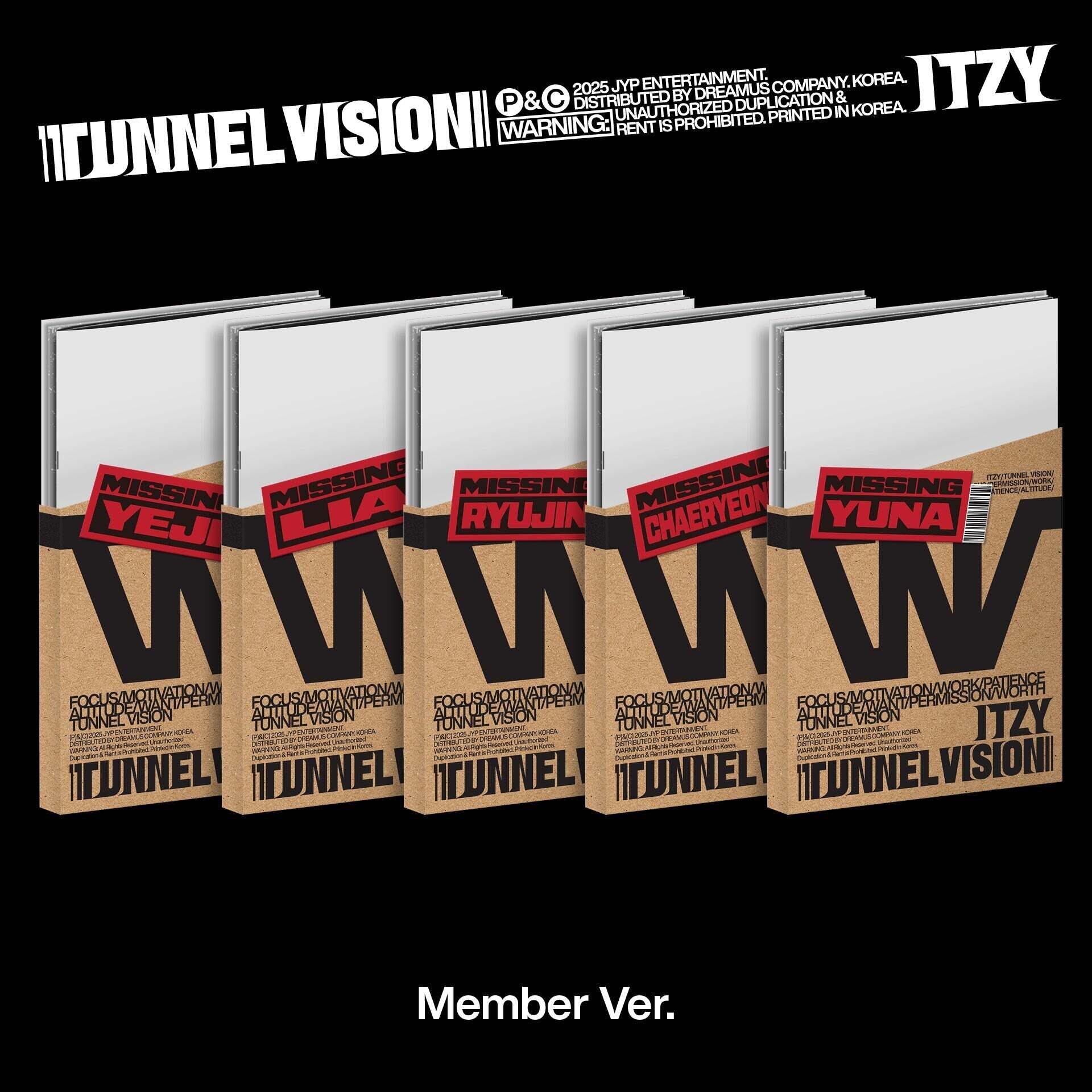 Itzy – TUNNEL VISION CD (Member Ver.)