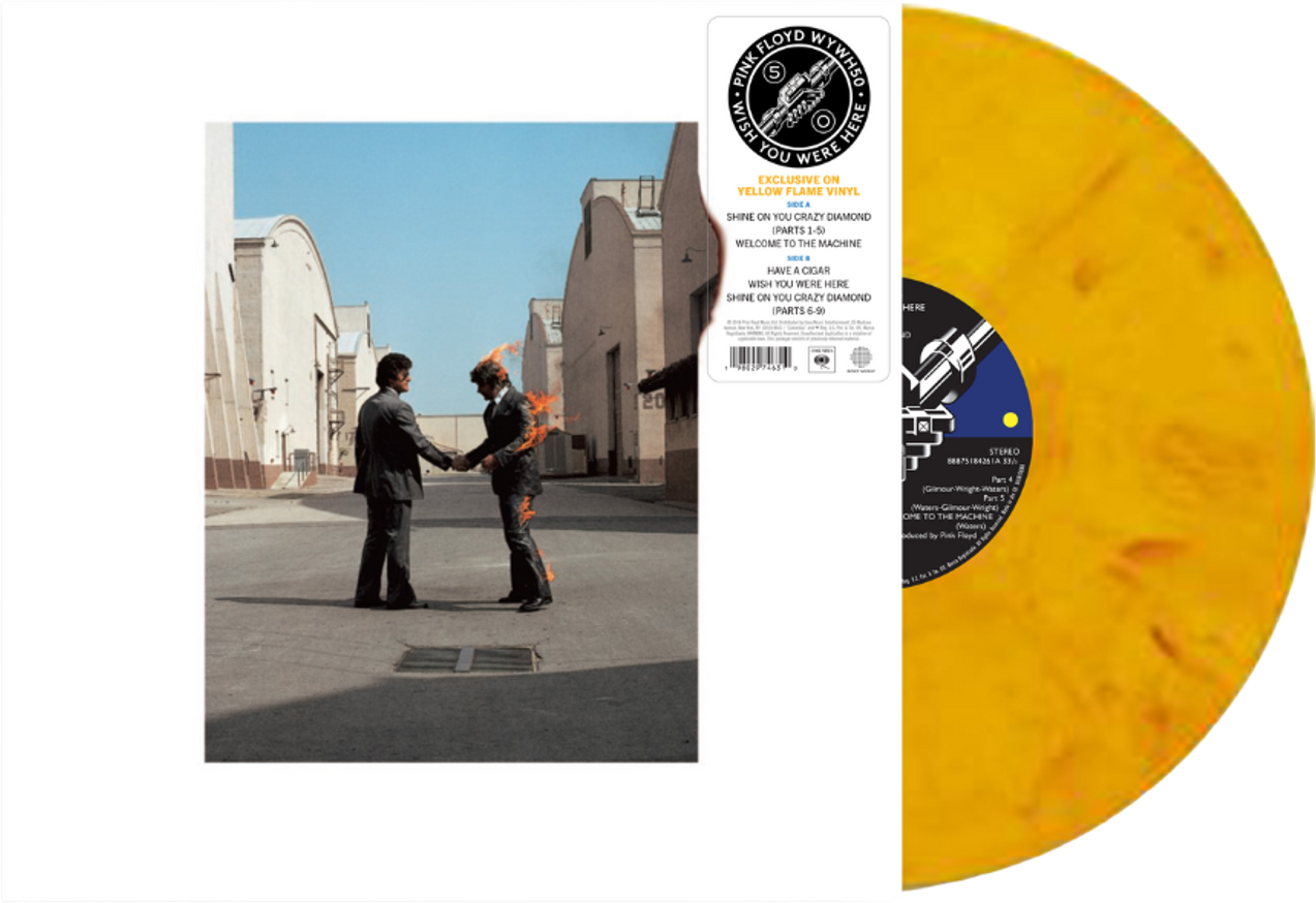 Pink Floyd – Wish You Were Here (50th Anniversary) LP Yellow Flame Vinyl