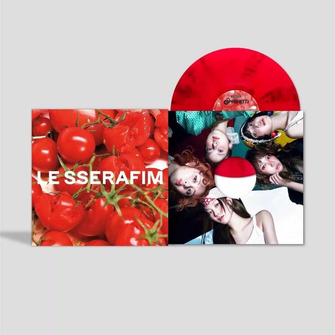 LE SSERAFIM – 1st Single Album 'SPAGHETTI' LP (Tomato Red Vinyl)