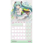 Hatsune Miku Square Calendar 2025