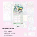 Hatsune Miku Square Calendar 2025