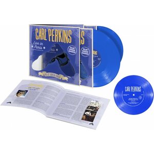 Carl Perkins ‎– Live In Paris 2LP+7" Blue Vinyl