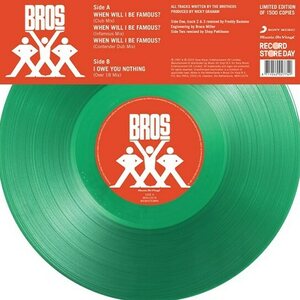 Bros – When Will I Be Famous 12" Coloured Vinyl