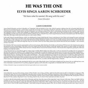 Elvis Presley – He Was The One - Elvis Sings Aaron Schroeder LP Coloured Vinyl