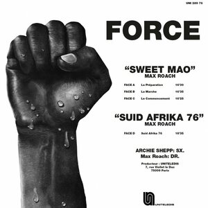 Max Roach & Archie Shepp – Strength - Sweet Mao - Suid Afrika 76 2LP Coloured Vinyl