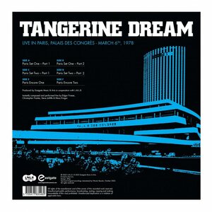 Tangerine Dream – Live in Paris, Palais Des Congres 3LP Coloured Vinyl
