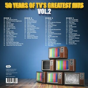 Various Artists – 50 Years Of TV's Greatest Hits 2 2LP Coloured Vinyl