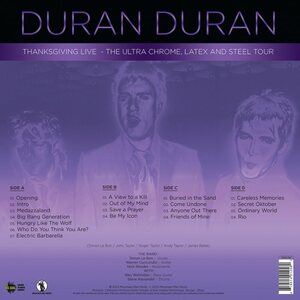 Duran Duran – The Ultra Chrome, Latex And Steel Tour 2LP Coloured Vinyl