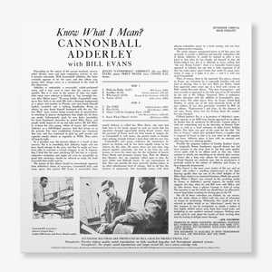 Cannonball Adderley & Bill Evans – Know What I Mean? LP (Original Jazz Classics)