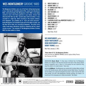 Wes Montgomery ‎– Groove Yard CD