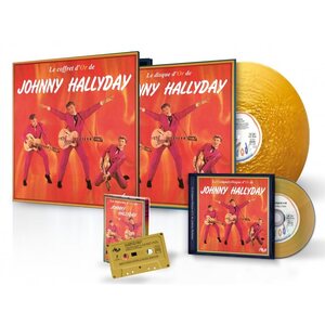 Johnny Hallyday – La Coffret D'Or CD+MC+LP Box Set Coloured Vinyl