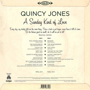 Quincy Jones – A Sunday Kind Of Love LP+CD Coloured Vinyl