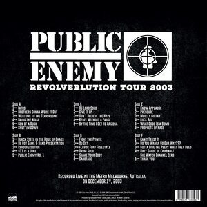 Public Enemy – Revolverlution Tour, 2003 3LP