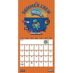 Minecraft Square Calendar 2025
