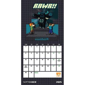 Minecraft Square Calendar 2025