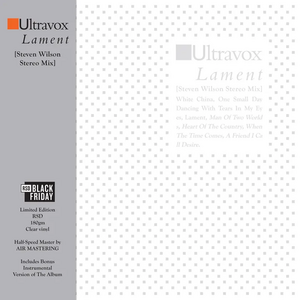 Ultravox – Lament [Steven Wilson Stereo Mix] 2LP Coloured Vinyl