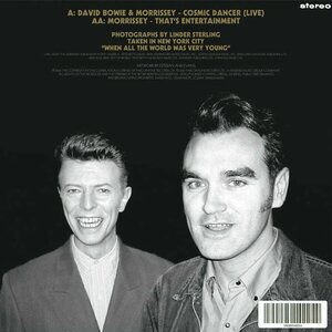 David Bowie & Morrissey – Cosmic Dancer (Live) 7"