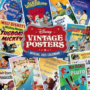 Disney Vintage Posters Square Calendar 2025