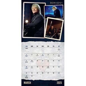 Bon Jovi Square Calendar 2025