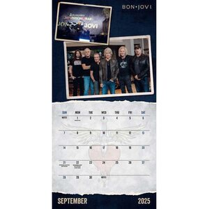 Bon Jovi Square Calendar 2025
