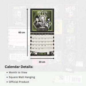 Beetlejuice 2 Square Calendar 2025