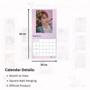 Seventeen Square Calendar 2025