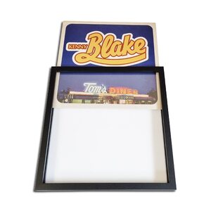Protected LP cover removable picture frame