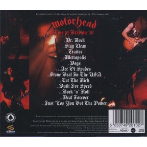 Motörhead – Live At Brixton '87 CD