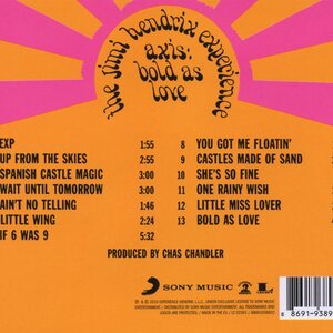 Jimi Hendrix: Axis: Bold As Love CD