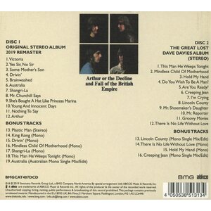 Kinks ‎– Arthur Or The Decline And Fall Of The British Empire 2CD