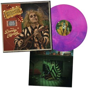 DANNY ELFMAN – Beetlejuice Beetlejuice (Original Soundtrack) LP Poured Pink & Violet Coloured Vinyl