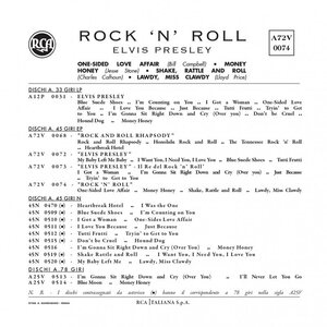 Elvis Presley – Rock 'N' Roll 7" Blue Vinyl