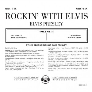 Elvis Presley – Rockin' With Elvis Volume 1 7" Blue Vinyl