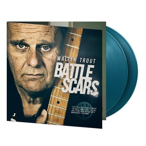 WALTER TROUT – Battle Scars 2LP Aquamarine Vinyl