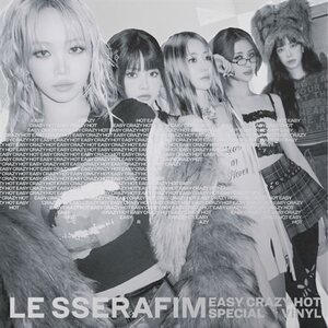 Le Sserafim – EASY-CRAZY-HOT LP (Silver White Vinyl)