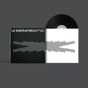 Le Sserafim – EASY-CRAZY-HOT LP (Carbon Black Vinyl)